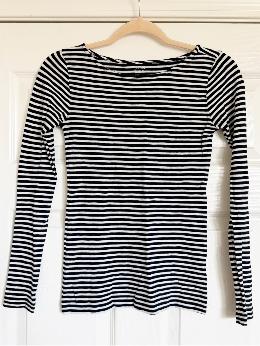 J. Crew Painter Tee - Black and White Long Sleeve